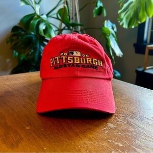 Vintage Nike 2006 MLB Pittsburgh All-Star Game Red Strapback Dad Hat